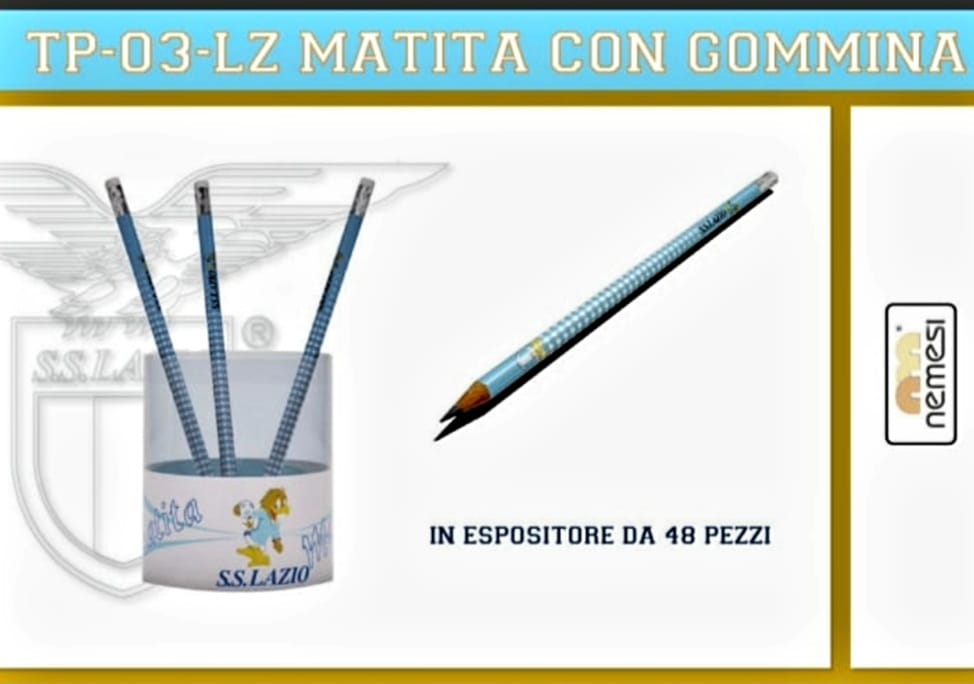Matita con gomma Lazio