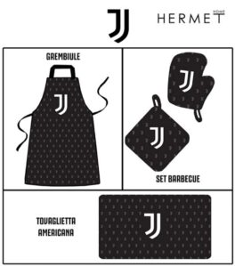 Grembiule, Set barbecue, tovaglietta americana Juve