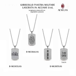 Girocollo piastra militare in acciaio