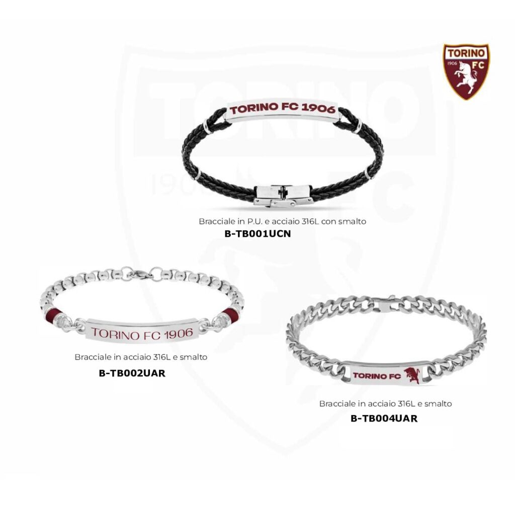 Bracciale in P.U. e acciaio con smalto – Bracciale in acciaio e smalto – Bracciale in acciaio e smalto
