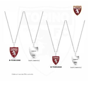 Collana in acciaio e smalto