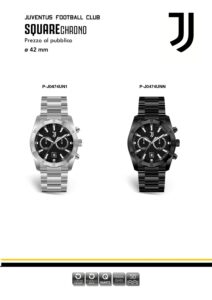 Orologi Juventus Square Chrono 42mm