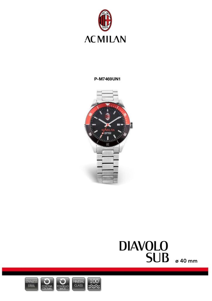 Orologi AC Milan Diavolo Sub