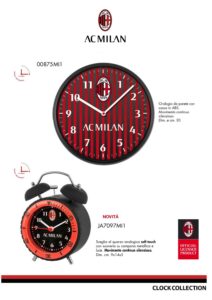 Orologio da parete con cassa in ABS – Sveglia al quarzo analogica soft touch