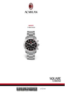 Orologi AC Milan Square Chrono