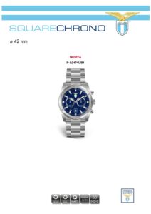 Orologi Lazio Square Chrono