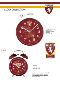 Orologio da parete con cassa in ABS – Sveglia al quarzo analogica soft touch